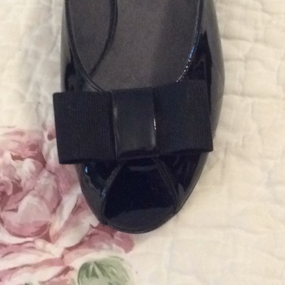 STUART WEITZMAN Black patent leather ribbon toe 7 - Picture 4 of 7